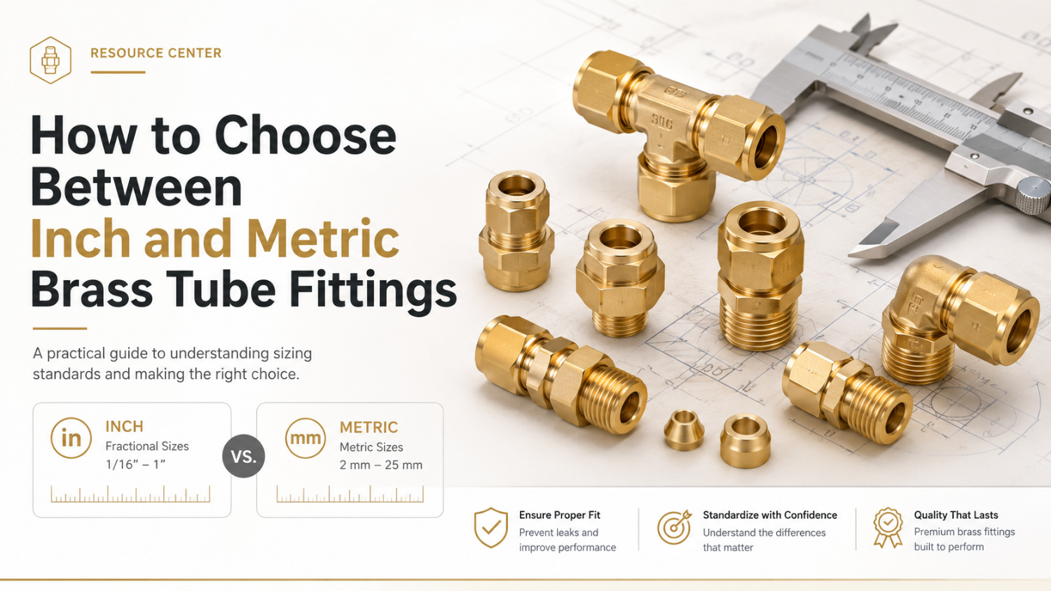 How to Choose Between Inch and Metric Brass Tube Fittings