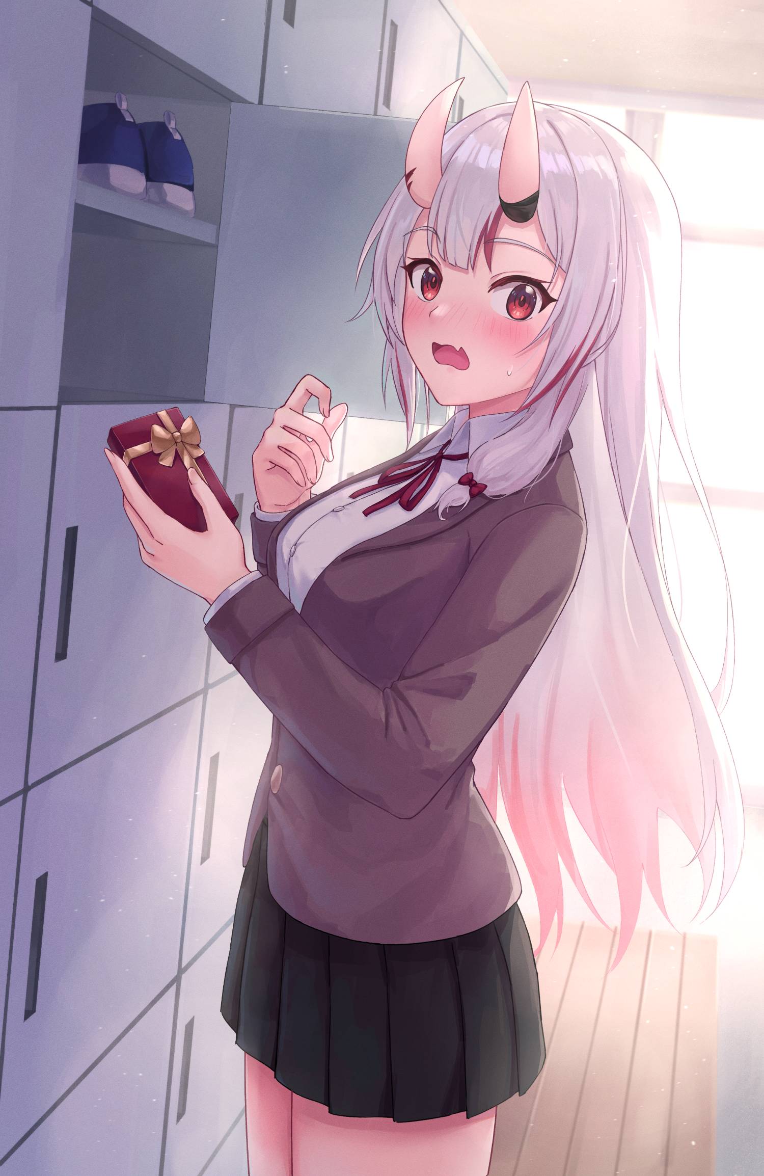 [繪圖]情人節想送巧克力的害羞余