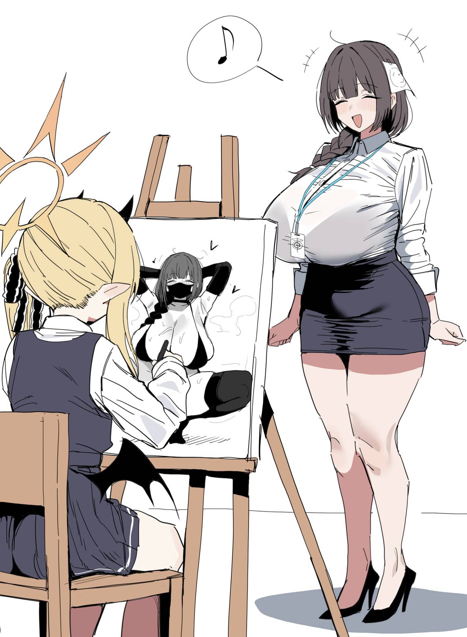 [蔚藍] 這是伊吹畫的老師喔