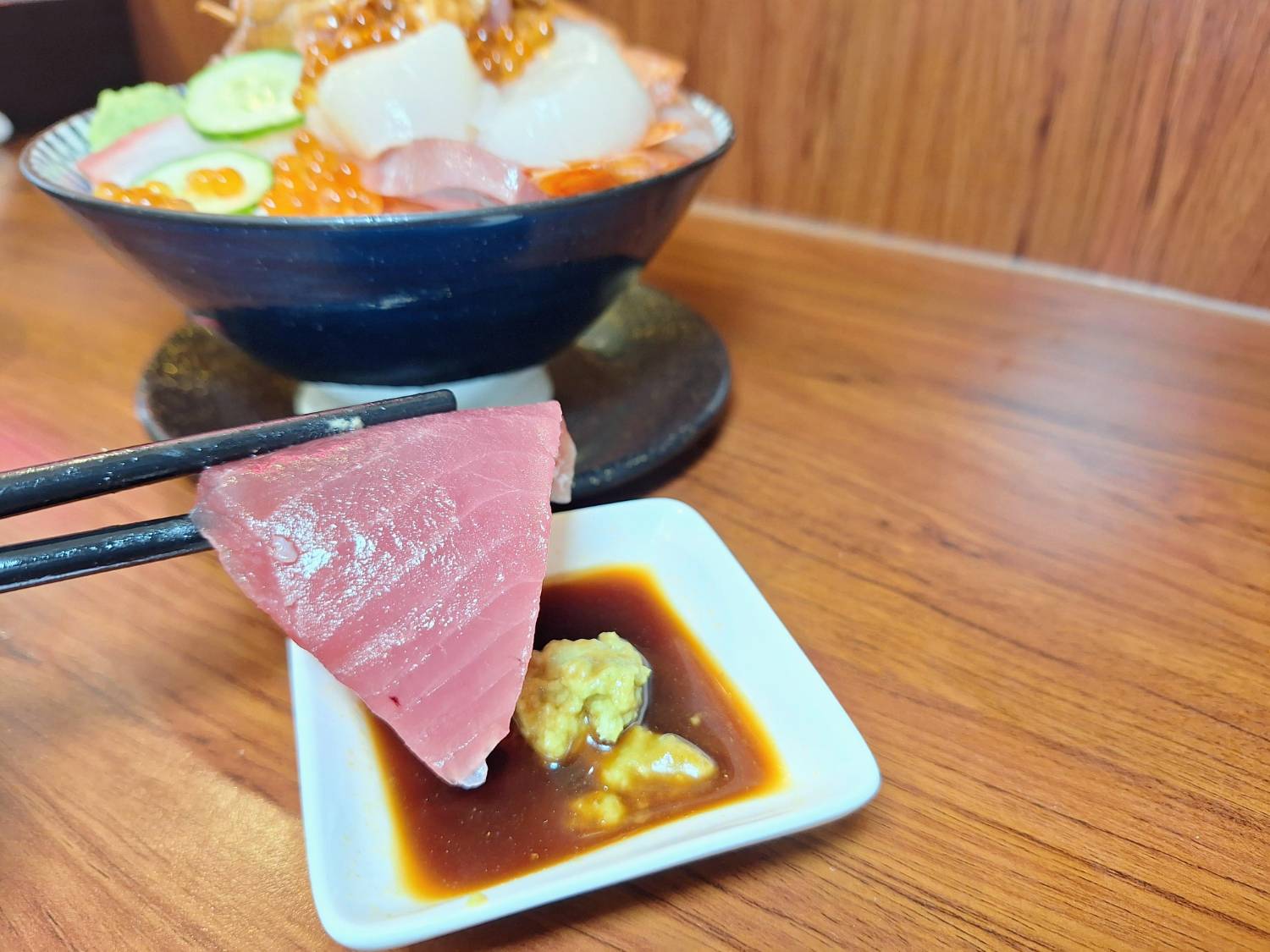 【美食】「林日式料理」生魚片丼飯、握壽司，林口生魚片丼飯推薦