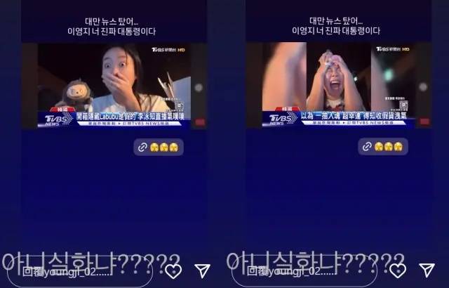 [爆卦] 李泳知在台灣買到假的Labubu登上各大韓媒