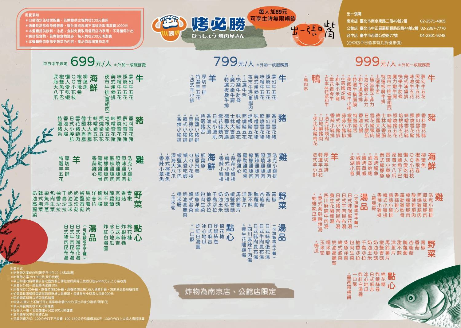 【美食】「烤必勝日式燒肉 出一張嘴南京店」中山區燒肉吃到飽推