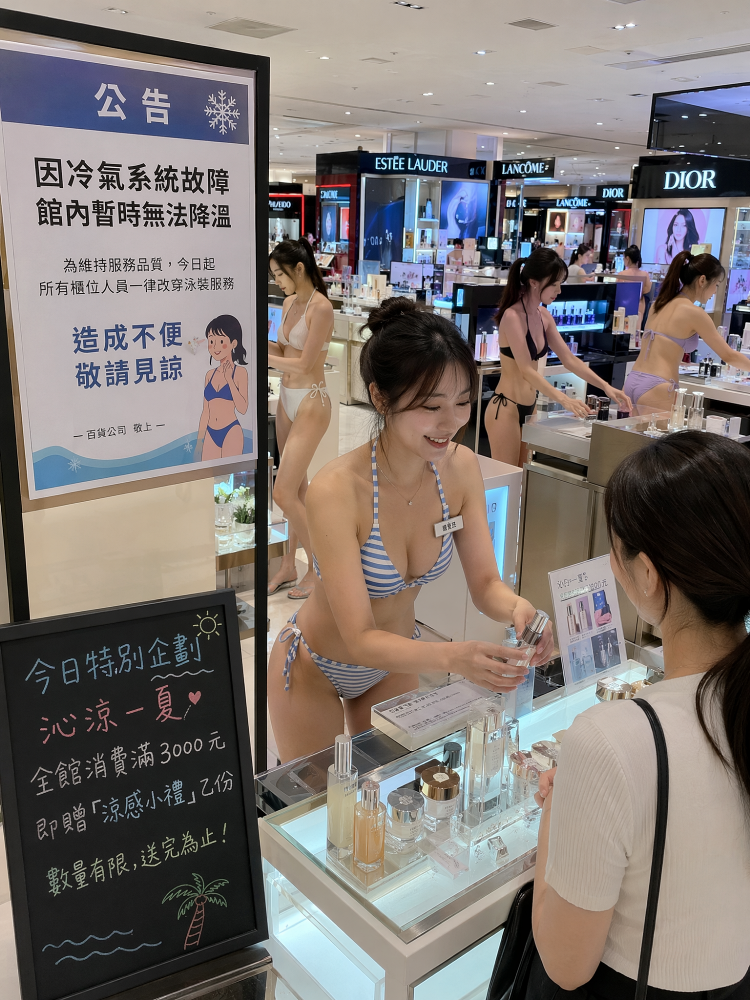 [新聞] 快訊／板橋大遠百冷氣故障！櫃姐熱到崩潰　業者 - 八卦 - PTT.BEST 批踢踢爆文