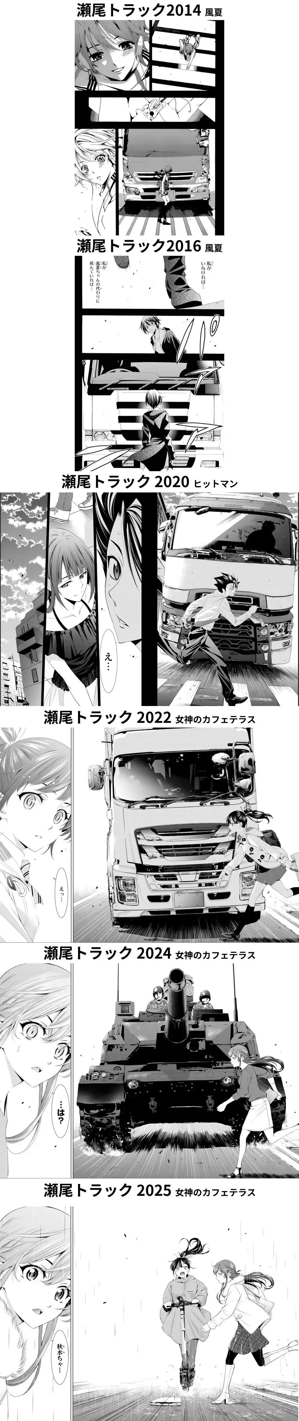 [閒聊] 瀬尾公治 載具撞人史(最新 女神咖啡廳雷