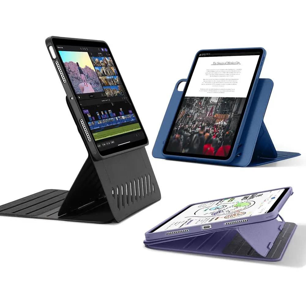 【周邊配件】iPadAirM3-ESR｜多角度磁吸支架保護殼