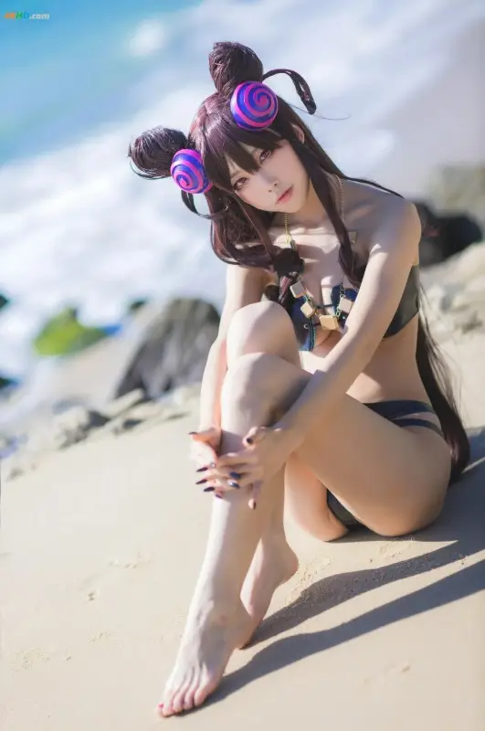 [寫真]水淼-Aqua-Aqua_水淼_–_Murasaki_Shikibu_Bikini_(Fate_Grand_Or