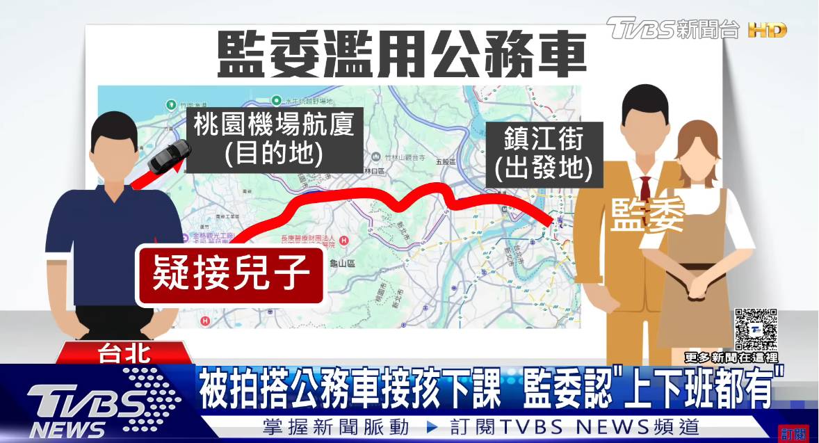 [討論] 監委坦承上下班都用公務車接小孩