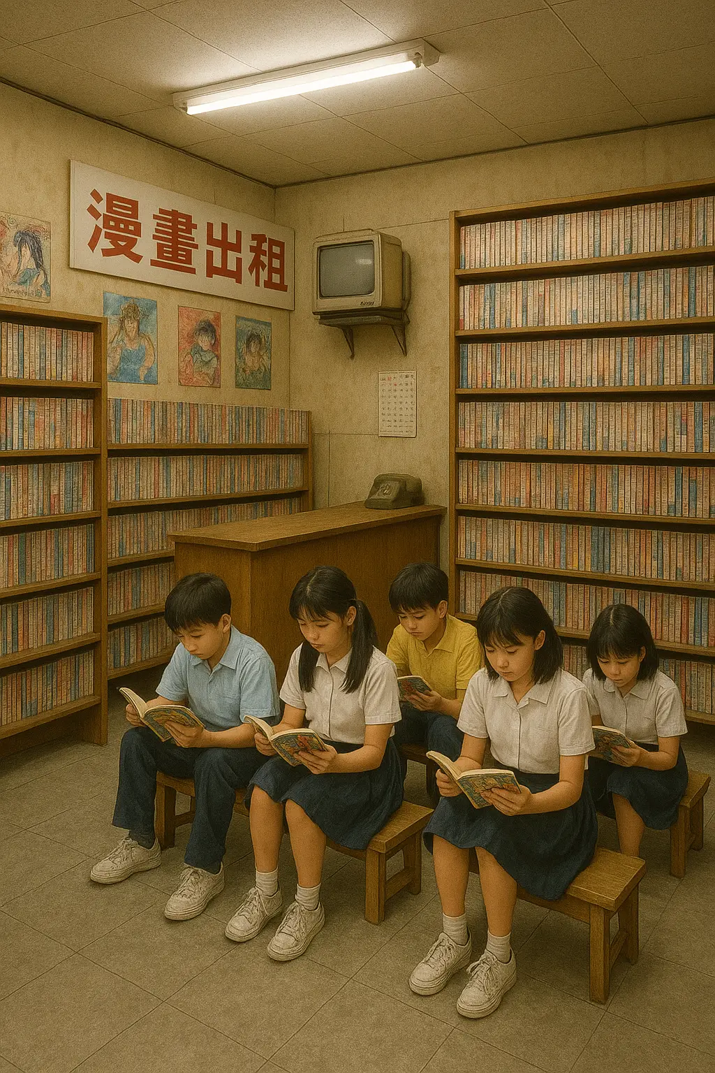 Re: [問卦] 25年前的漫畫店裡面是什麼模樣？