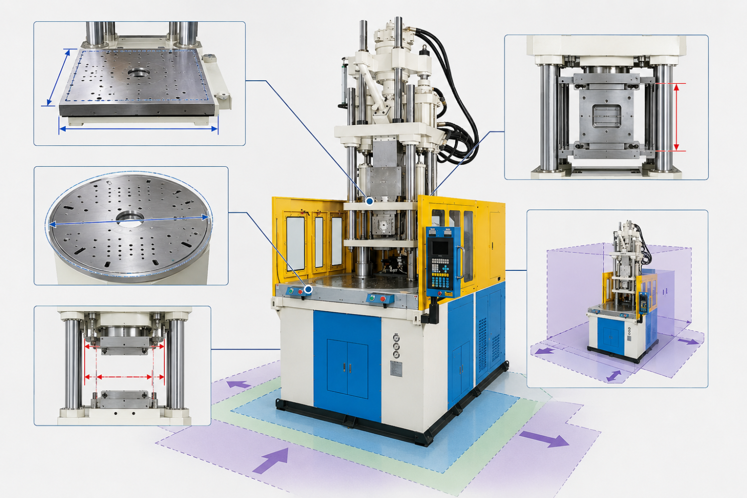 vertical machine space limit