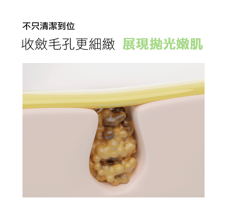 不只清潔到位收斂毛孔更細緻 展現拋光嫩肌