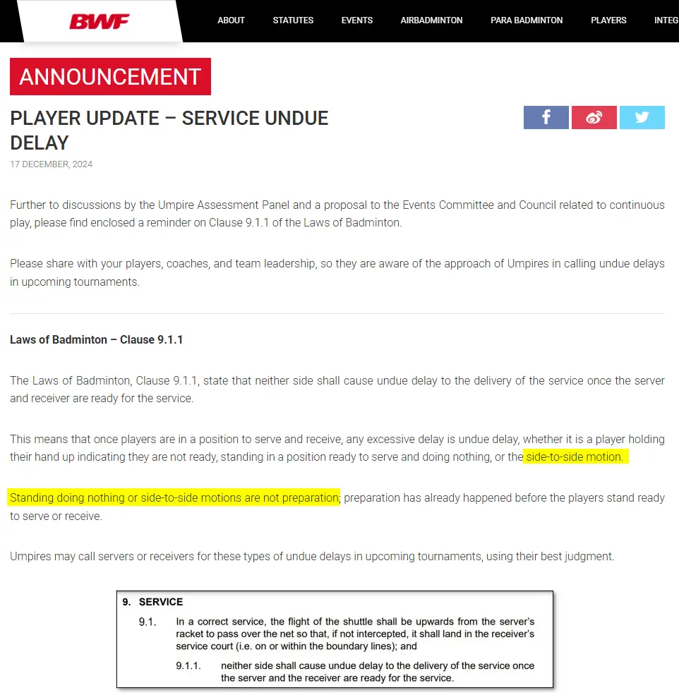 Re: [新聞] 發球左晃又晃遭石宇奇抗議 安賽龍：我會