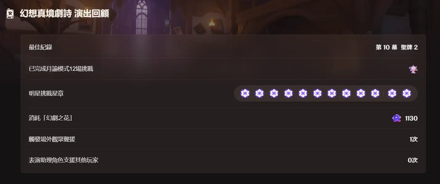 [原神] 十月幻想真境劇詩滿星