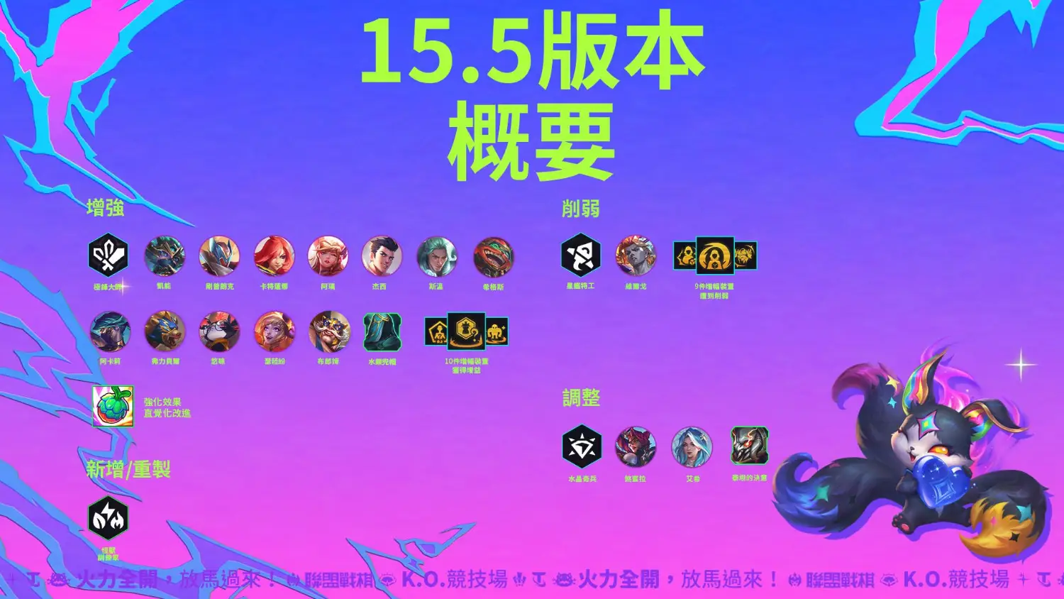 [戰棋] 15.5版本更新