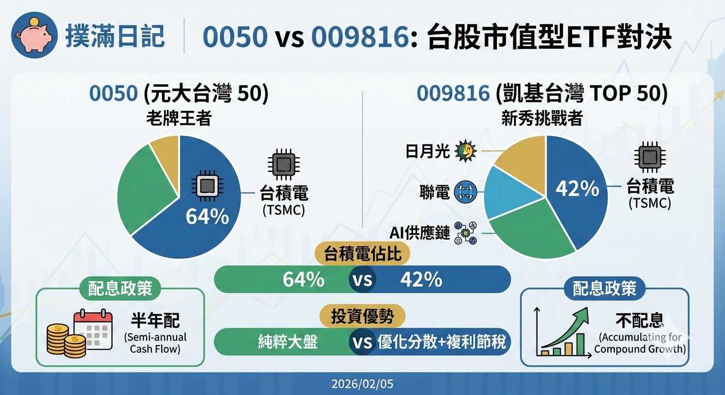 0050與009816對決圖