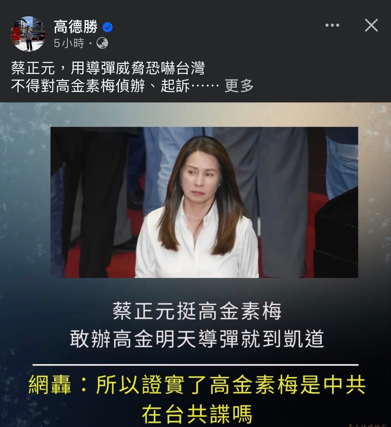 [討論] 蔡正元：若我是北京敢辦高金導彈就到凱道 - 政黑 - PTT.BEST 批踢踢爆文