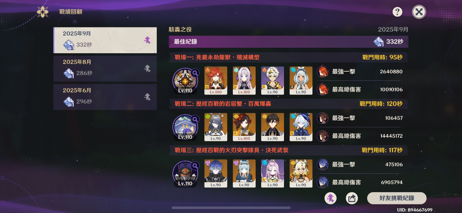 [原神] 幽境難度六