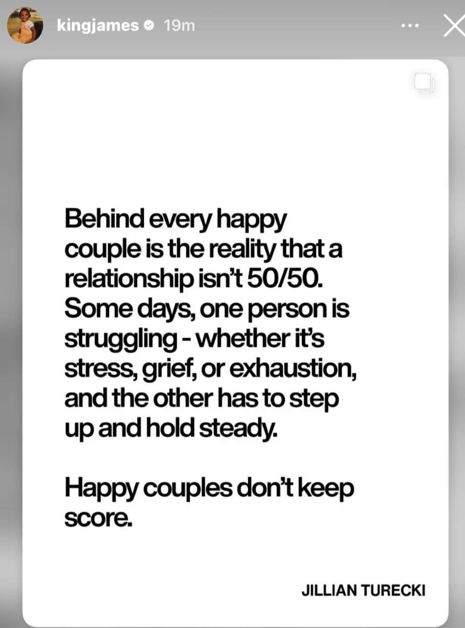 [外絮] LBJ IG: 快樂的伴侶不計較誰付出的多 - 美國職籃 - PTT.BEST 批踢踢爆文