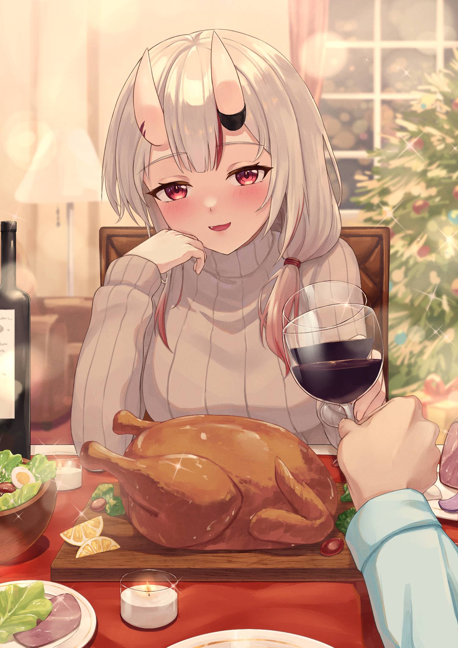 [繪圖]跟余一起過聖誕節