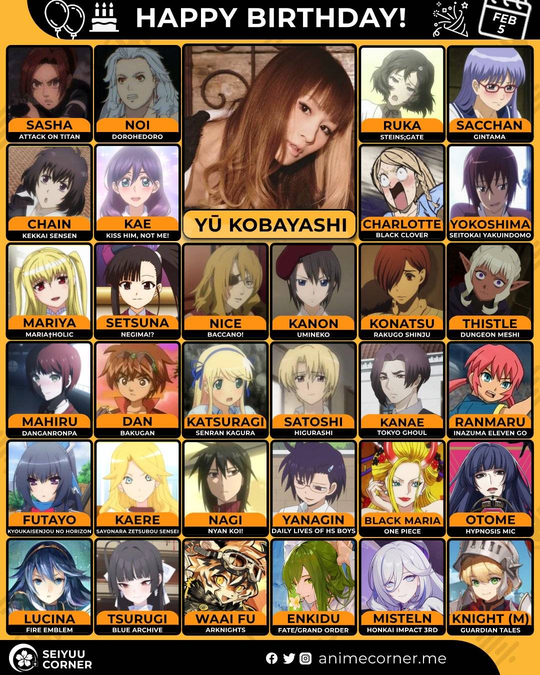 [生日] 今天2/5是聲優小林ゆう的生日(發錢) - 希洽 - PTT.BEST 批踢踢爆文