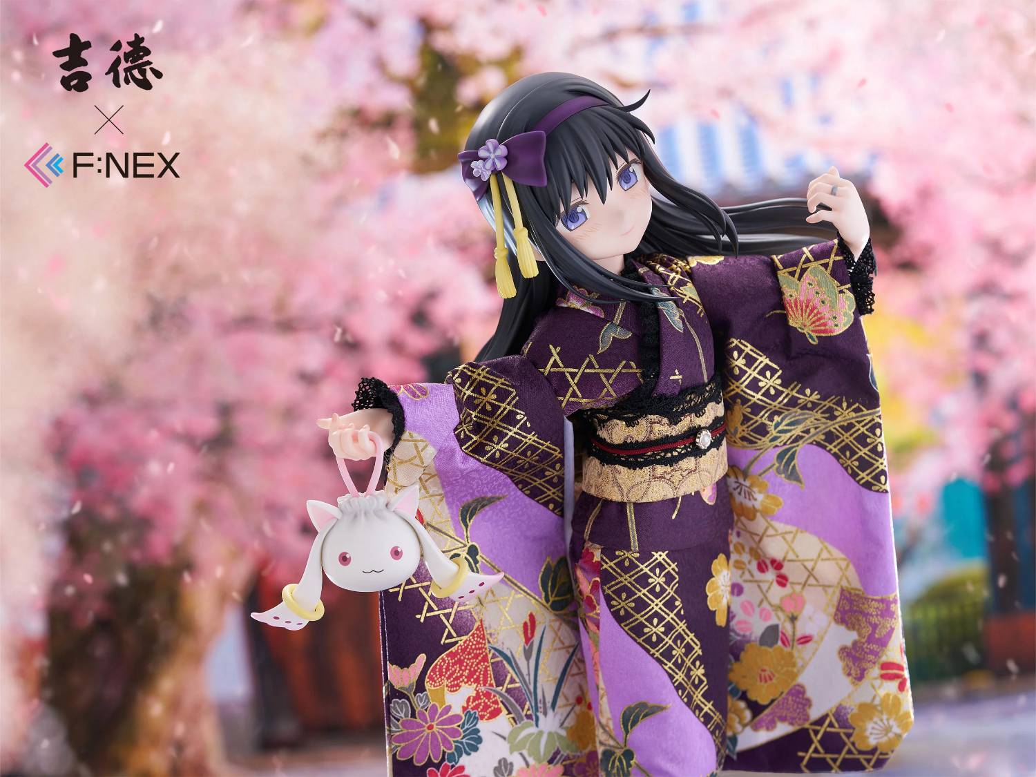 鹿目まどか ぬいぐるみA 忍野忍私服ver MADOGATARI展 ぬいぐるみD（忍野忍 鹿目まどか魔法少女服 ver.）