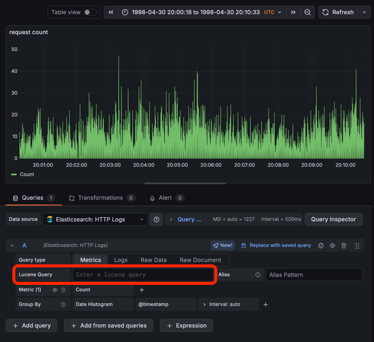 Grafana Query Editor
