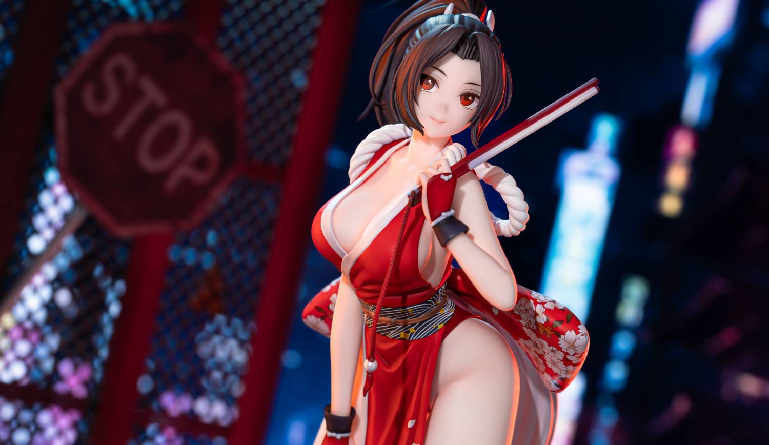 1/6 不知火 舞 2Pカラー GENESIS EMEN 製 未使用品 GENESIS EMEN《拳皇XIV》不知火舞2P配色版1/6比例可動包膠人偶