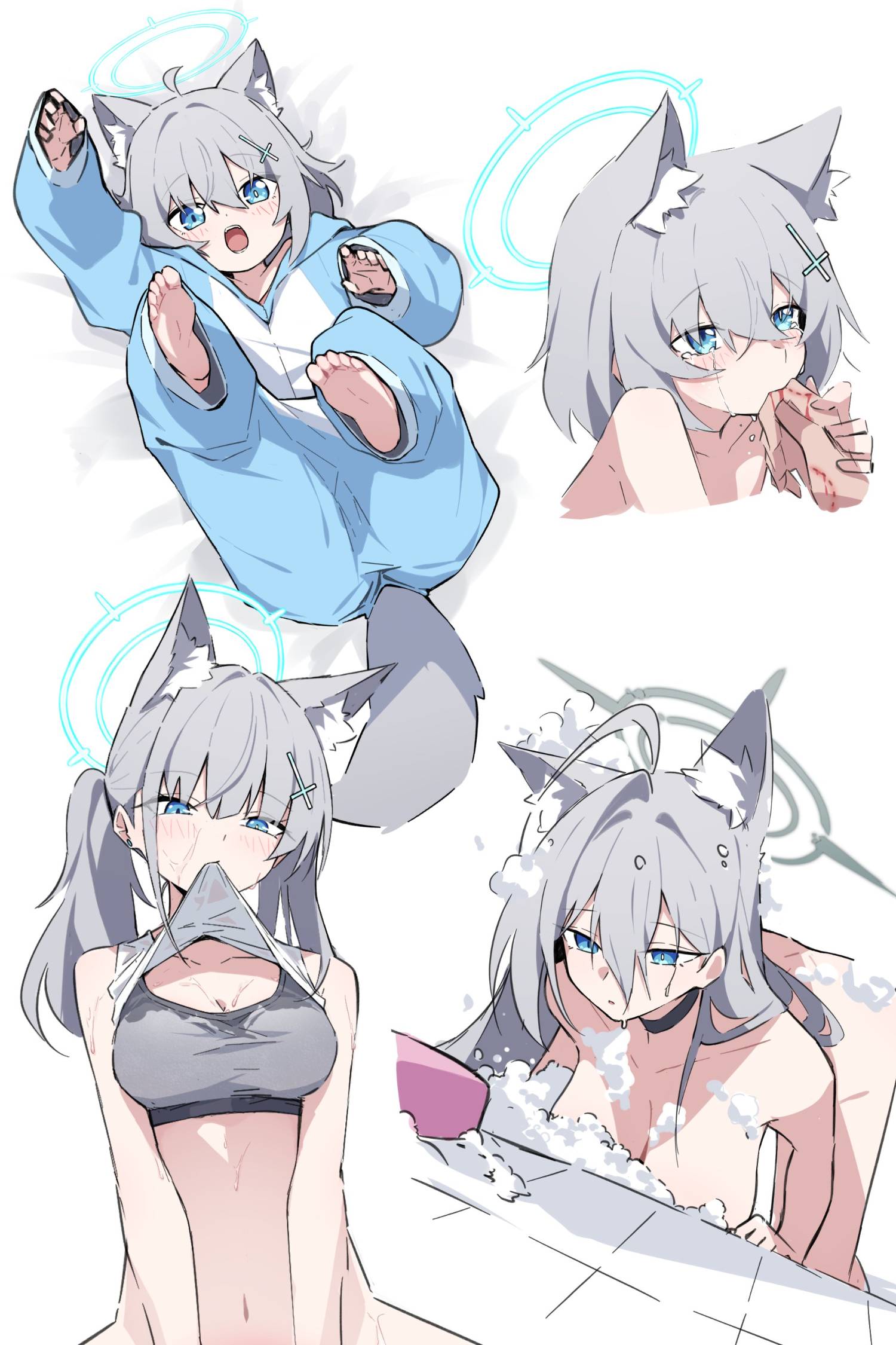 [蔚藍] 由小到大的白子