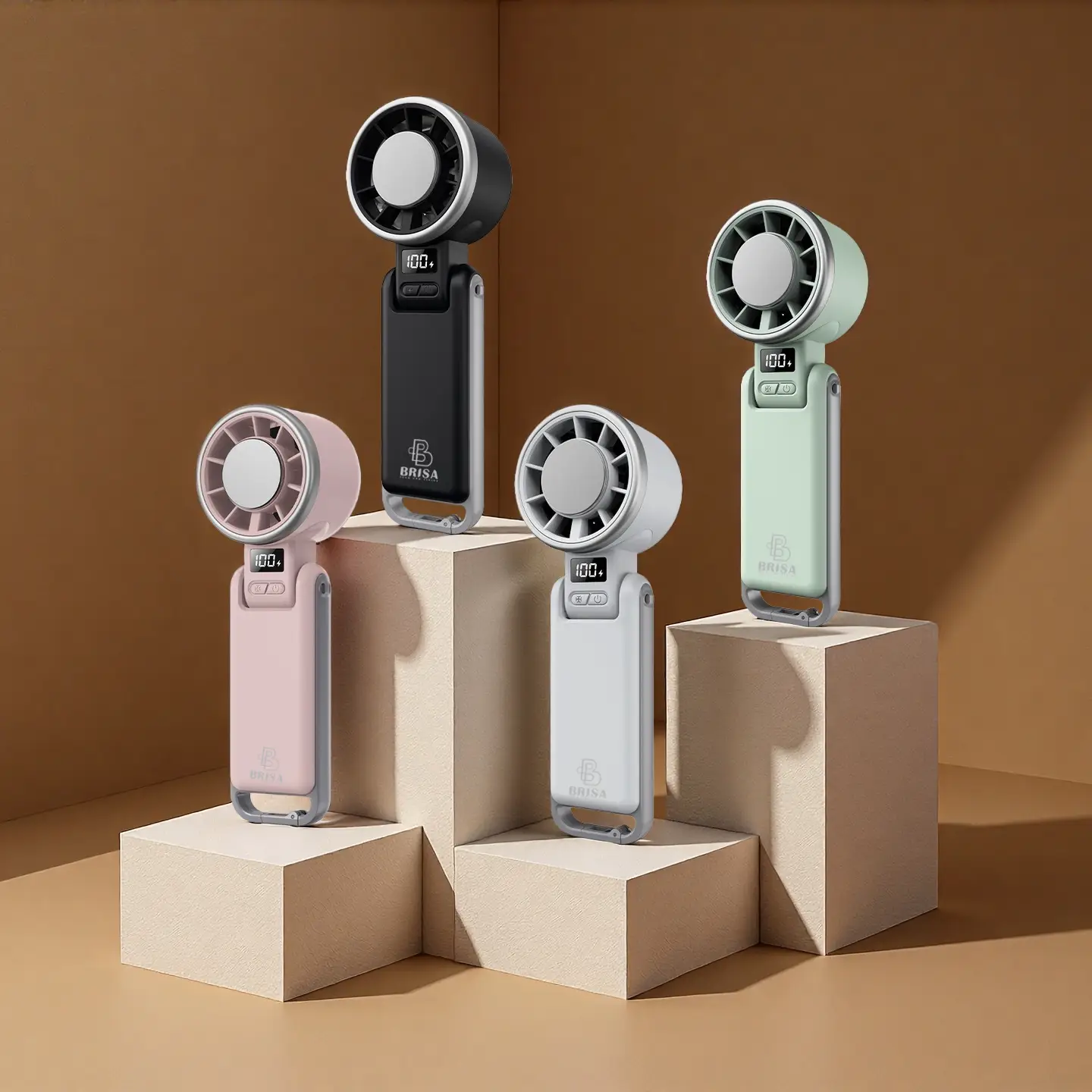 BRISA N612 Plus 多色合照：粉、黑、白、薄荷綠