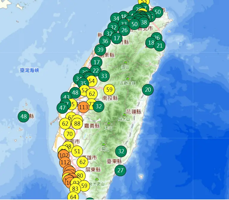 [問卦] 今天南部的空氣怎麼跟中部北部差這麼多?