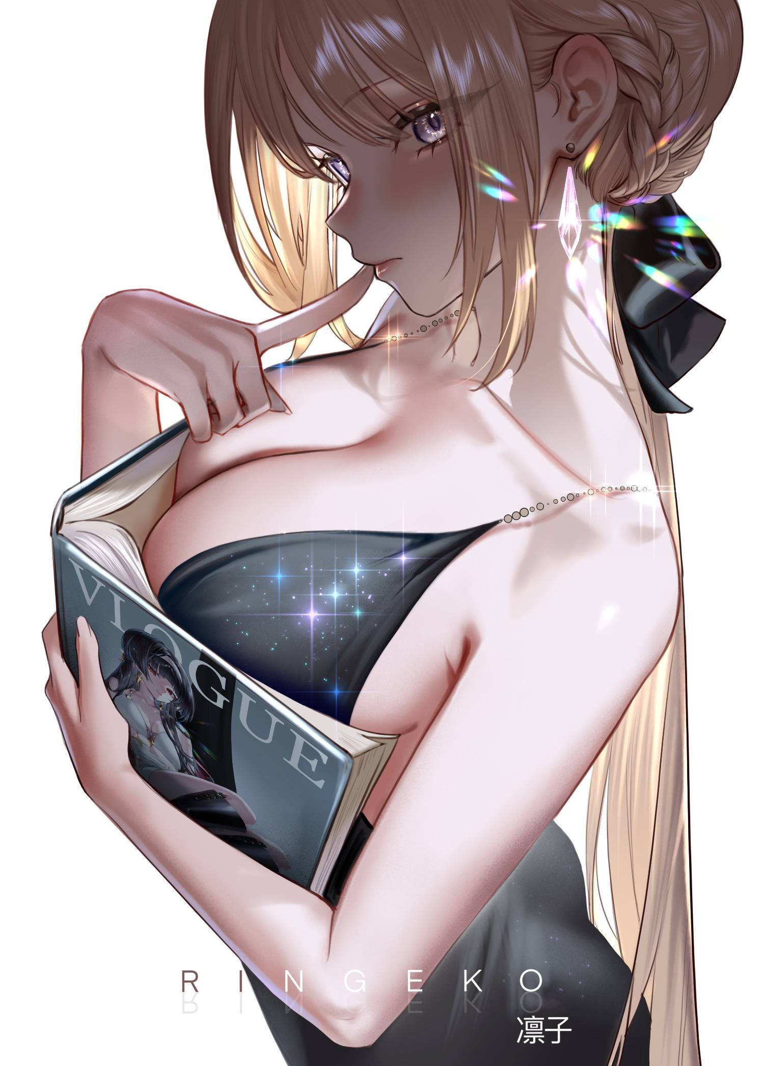 圖 伊芙琳&耀嘉音 書本夾奶