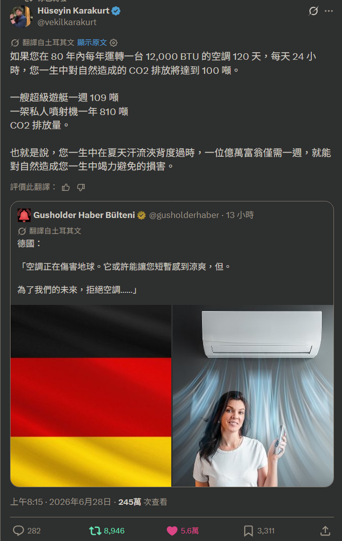 [閒聊] 推特熱議：德國人主張吹空調會汙染環境 - 希洽 - PTT.BEST 批踢踢爆文 2