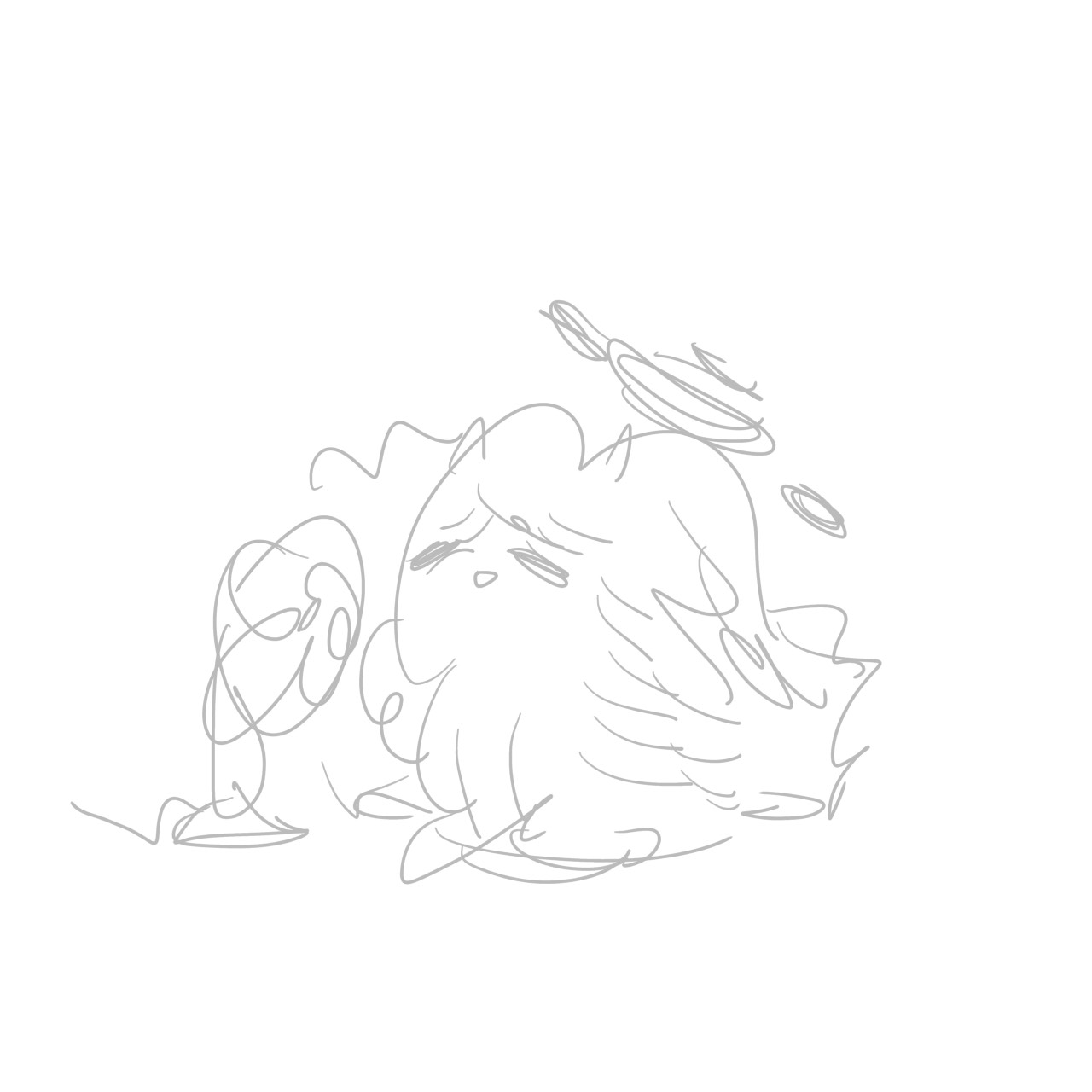 [蔚藍] 睡前來點毛絨絨 (繪圖)