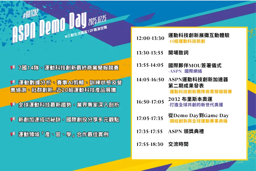 Demo Day 活動流程 Demo Day 活動流程