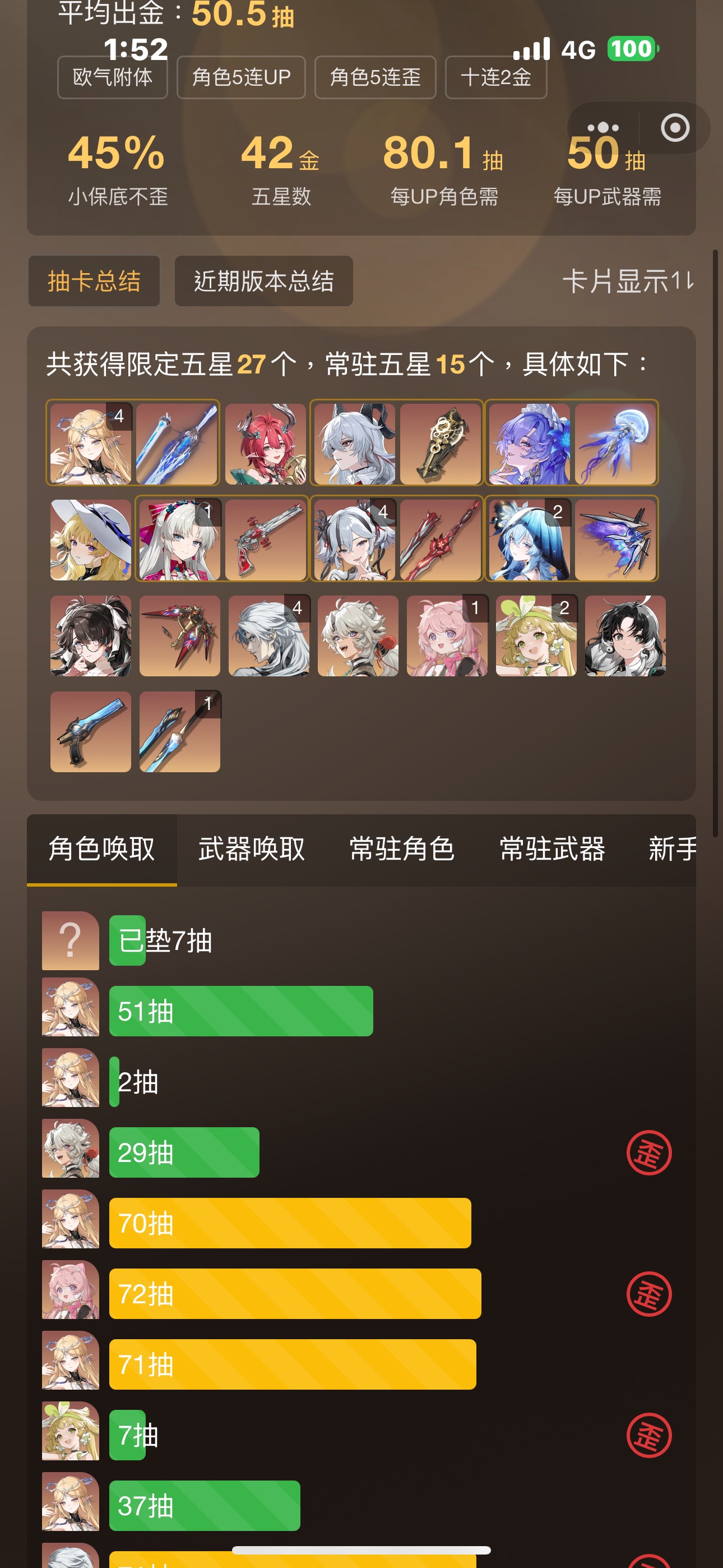 [鳴潮] 61卡提圓滿 發個錢 