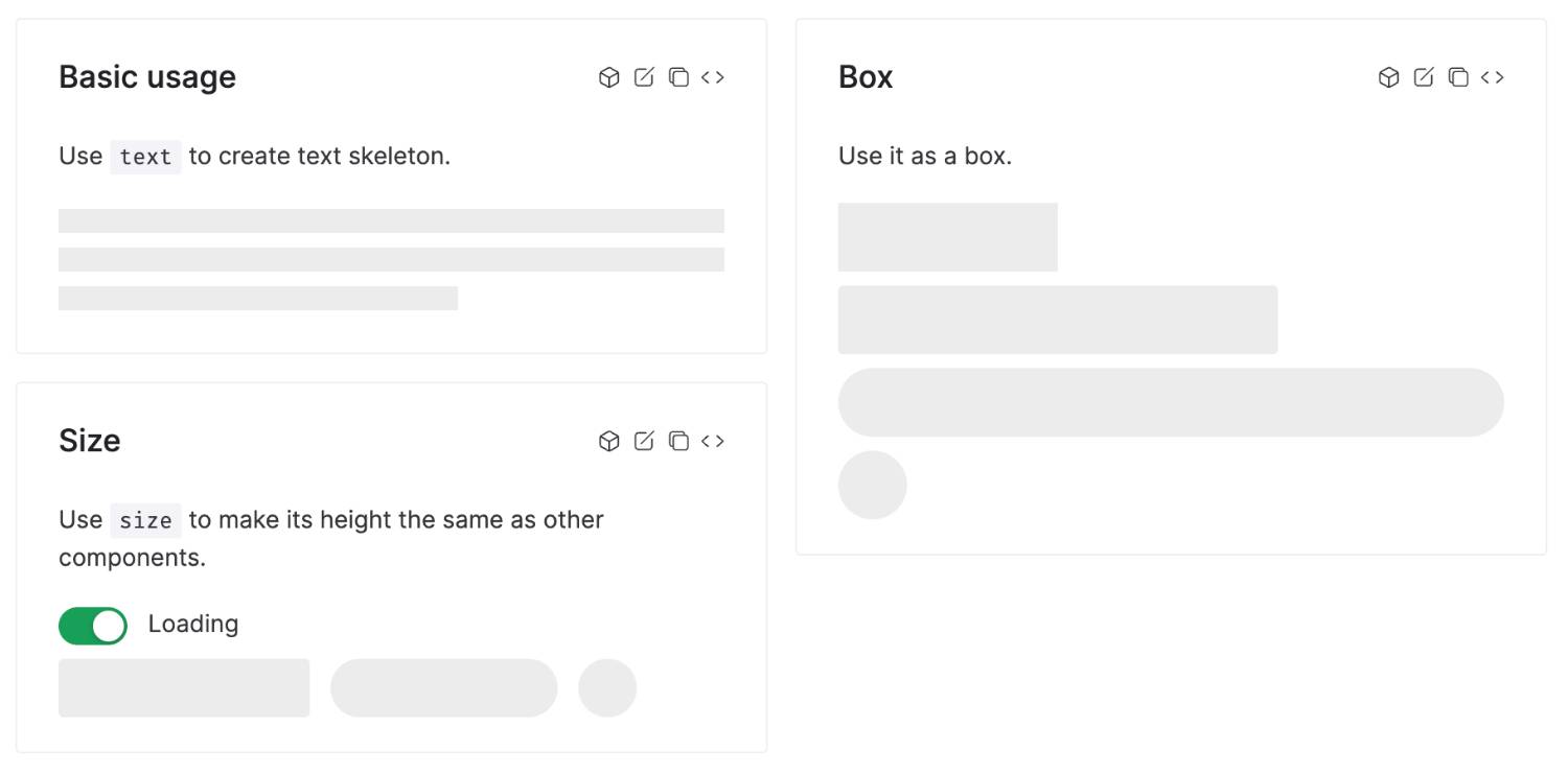 圖片取自 naive ui naive ui Skeleton