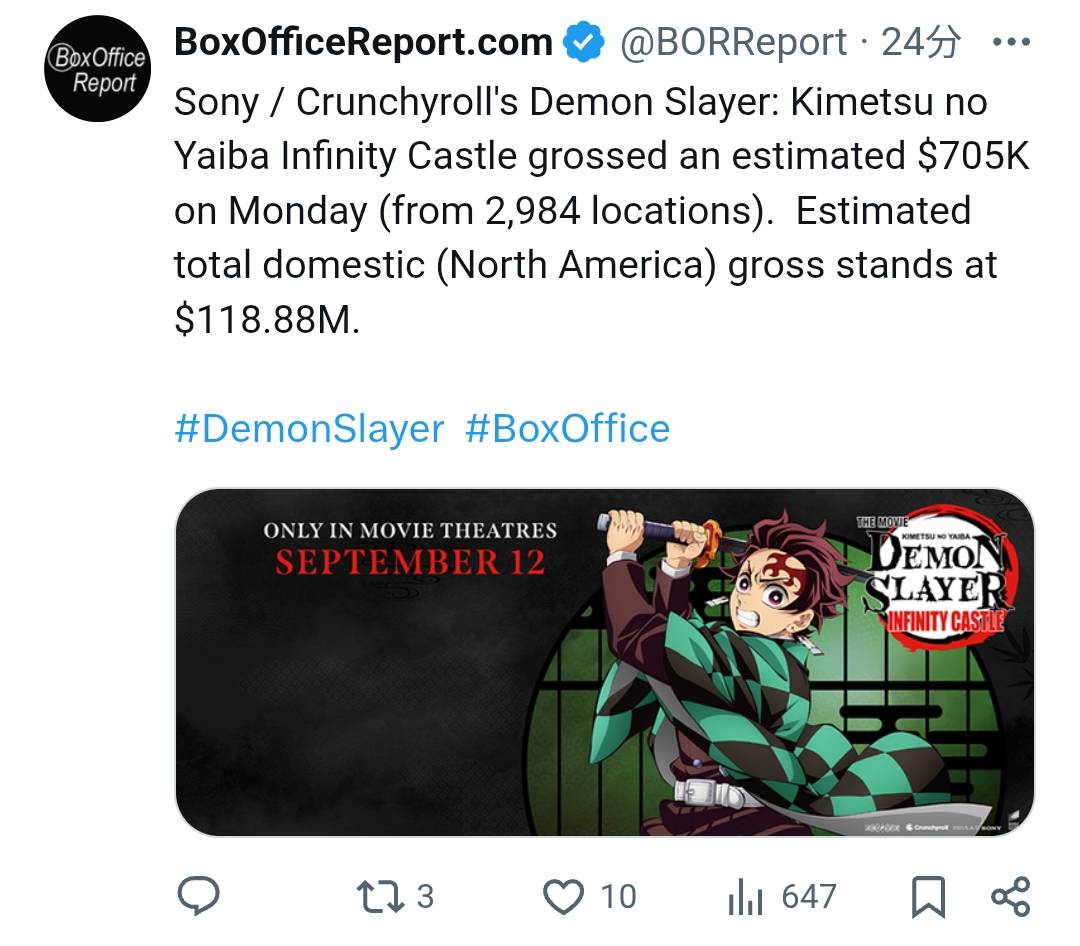 圖 鬼滅之刃 無限城篇 票房討論 倒數